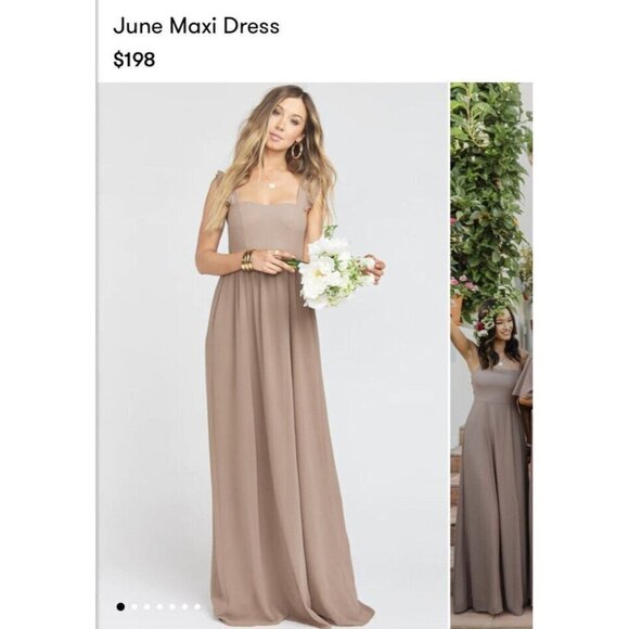 Show Me Your Mumu June Maxi Rustic Mauve Chiffon NWT XL Wedding Bridesmaid N - Picture 5 of 16